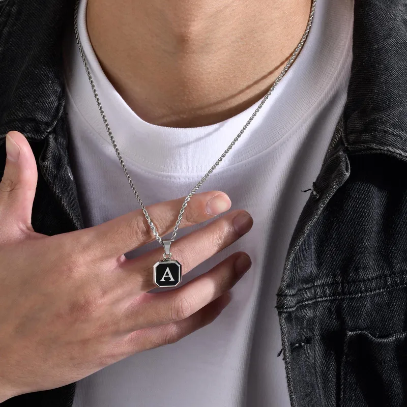 Initial Pendant Necklace - Image 3