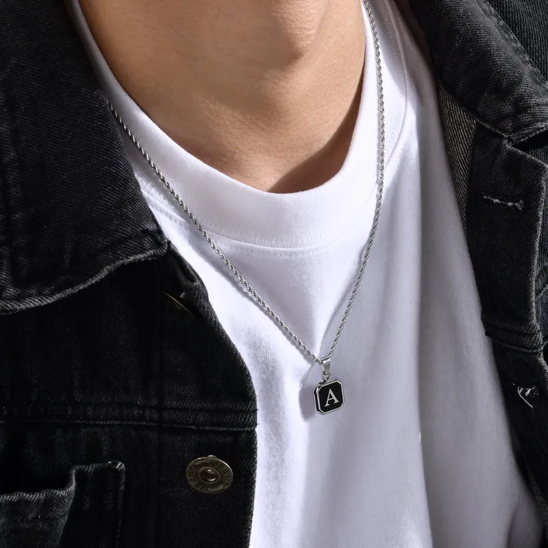 Initial Pendant Necklace - Image 4