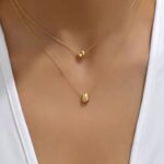 Minimalist Double-Layer Pendant Necklace