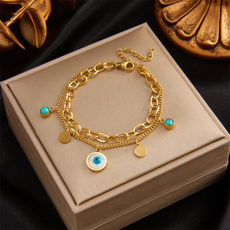 Evil Eye Charm Bracelet - Image 3