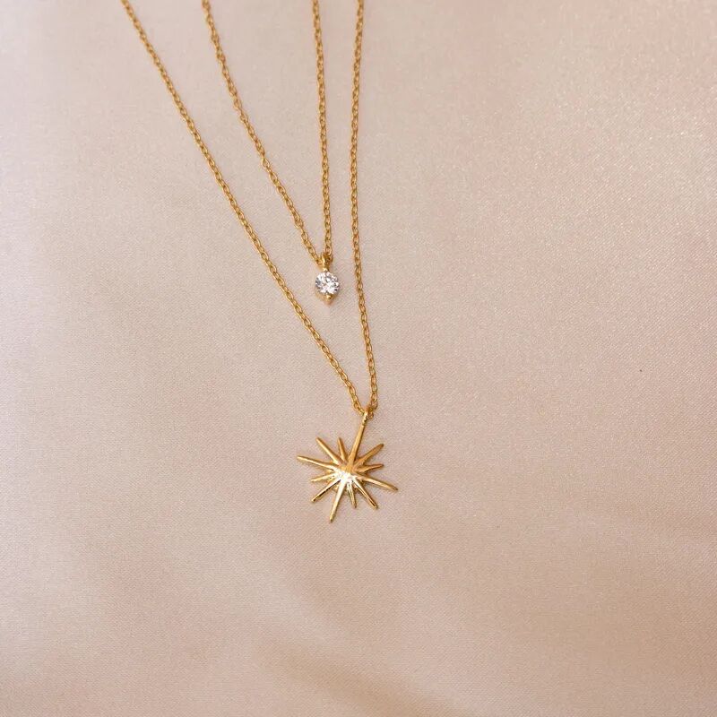 Golden North Star Layered Necklace