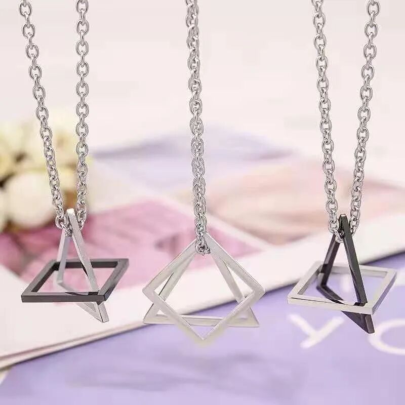 Geometric Pendant Necklace - Image 4