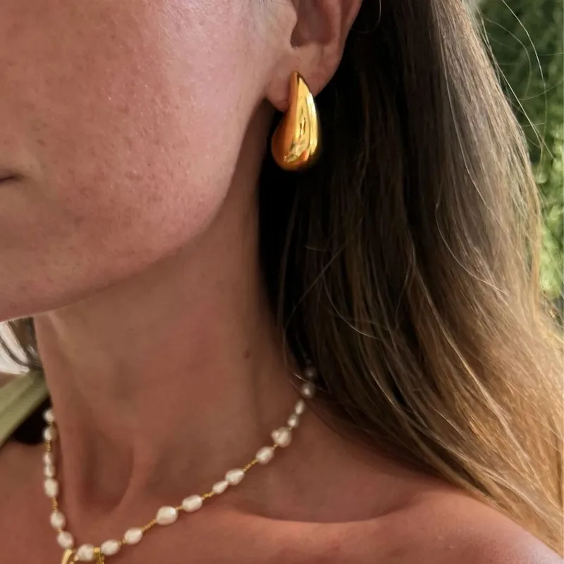 Teardrop Statement Earrings - Image 6