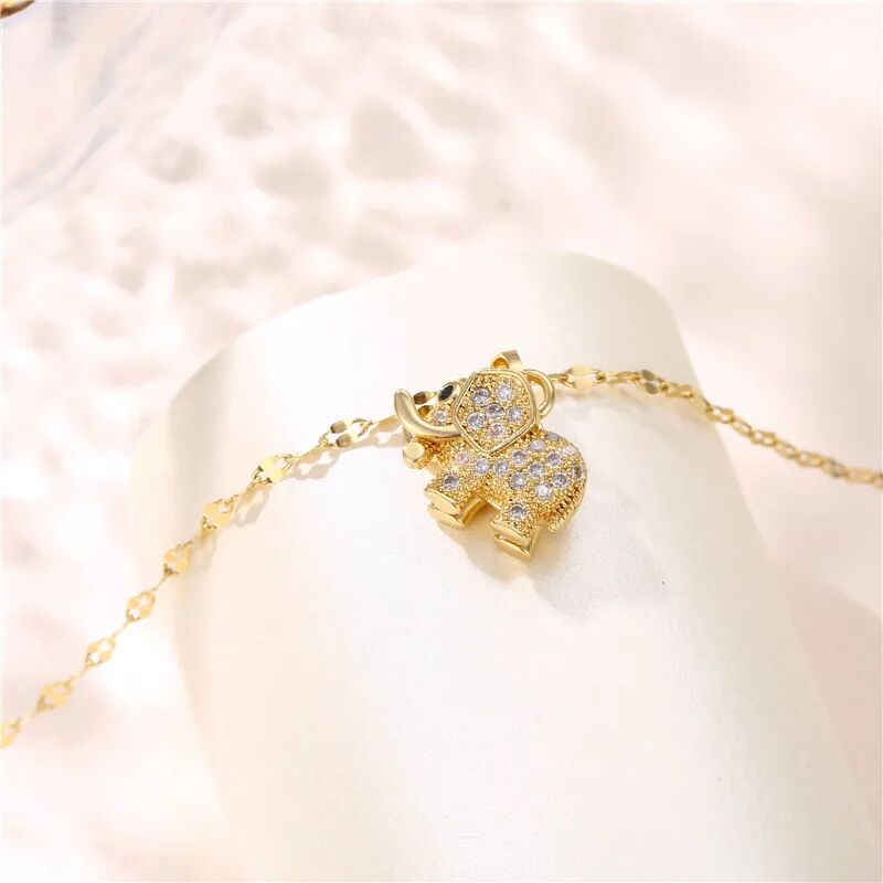 Gold Elephant Pendant Necklace - Image 3