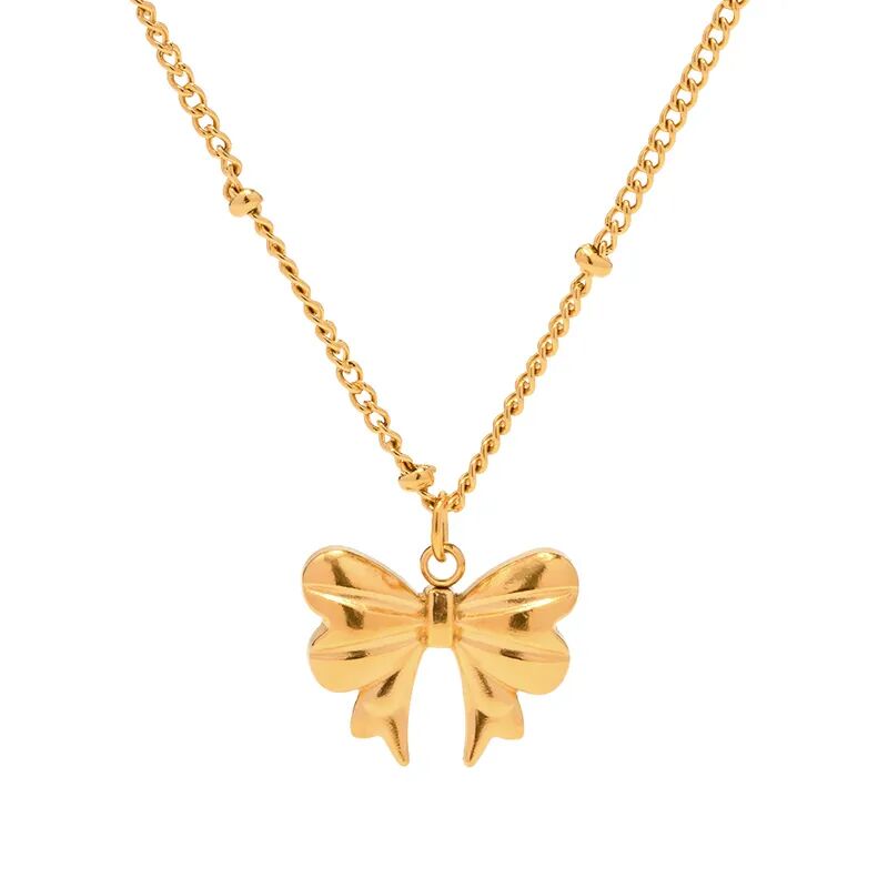 Gold Butterfly Pendant Necklace