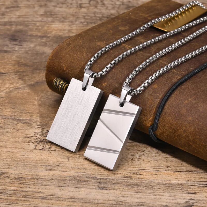 Matte Black Pendant Necklace - Image 6