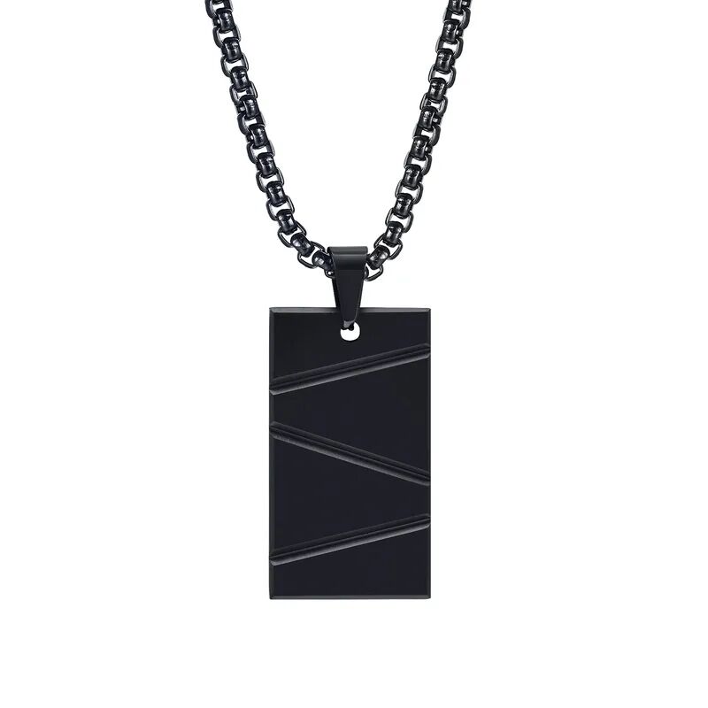 Matte Black Pendant Necklace - Image 4