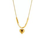 Gold Heart Pendant Necklace