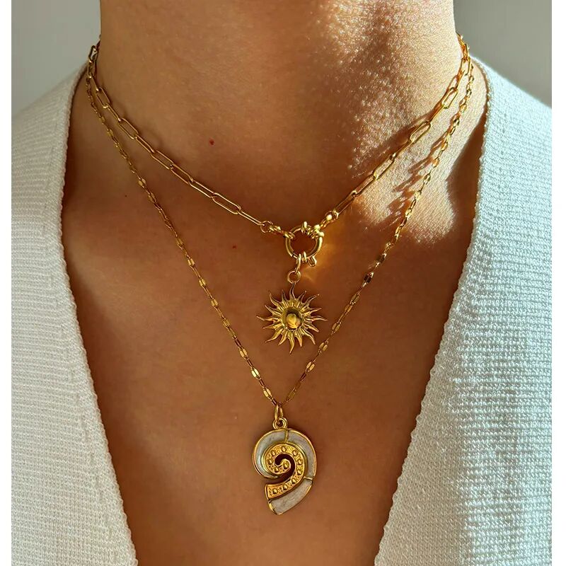 Golden Pendant Necklace