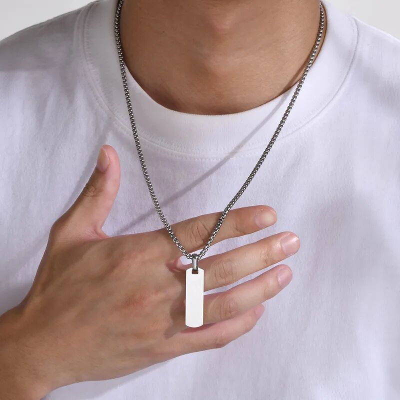 Bold Tag Pendant Necklace - Image 6