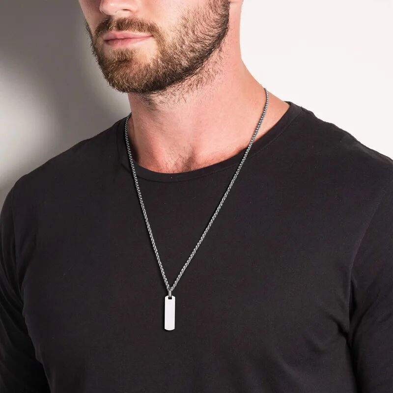 Bold Tag Pendant Necklace - Image 5