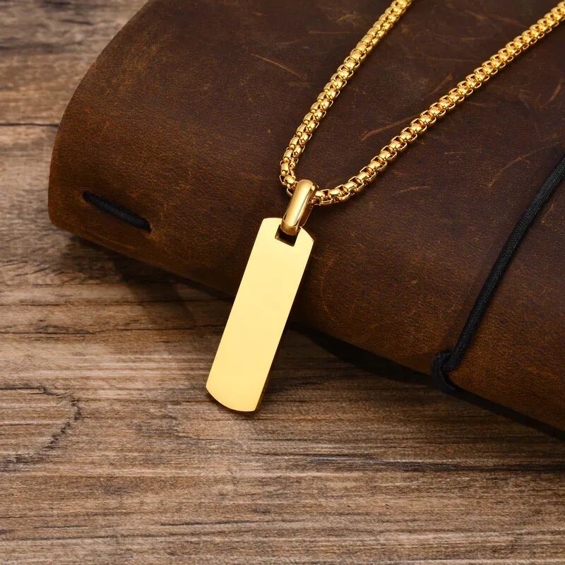 Bold Tag Pendant Necklace - Image 12