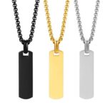 Bold Tag Pendant Necklace
