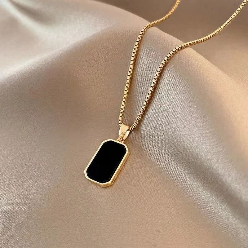 Rectangular Pendant Necklace - Image 5