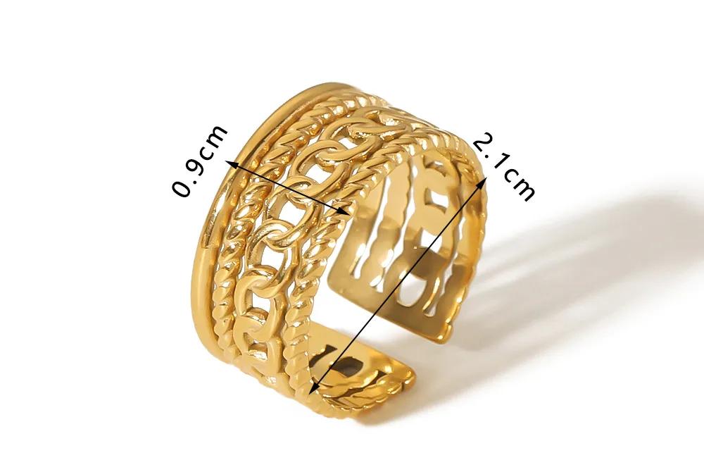 Gold Adjustable Ring - Image 3