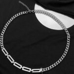 Chunky Rectangular Link Chain Necklace