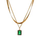 Emerald Luxe Pendant Necklace