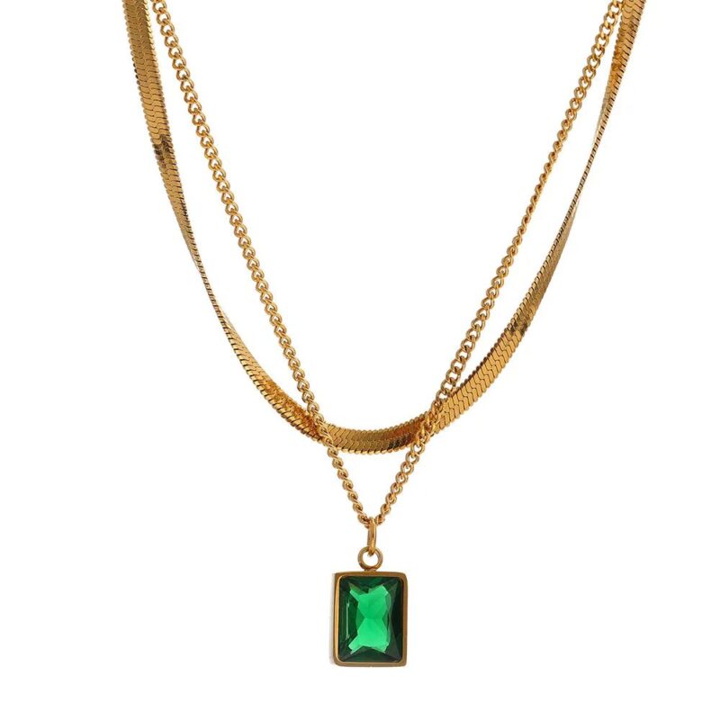 Emerald Luxe Pendant Necklace