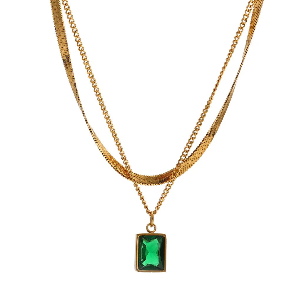 Emerald Luxe Pendant Necklace