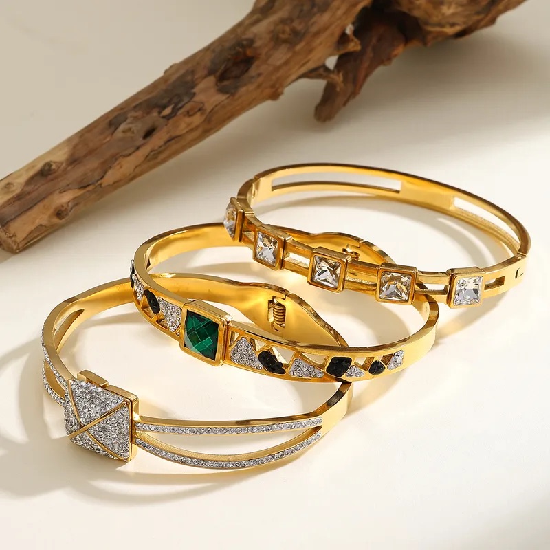 Crystal-Accent Bangle