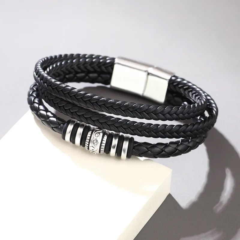 Braided Leather Bracelet - Image 3