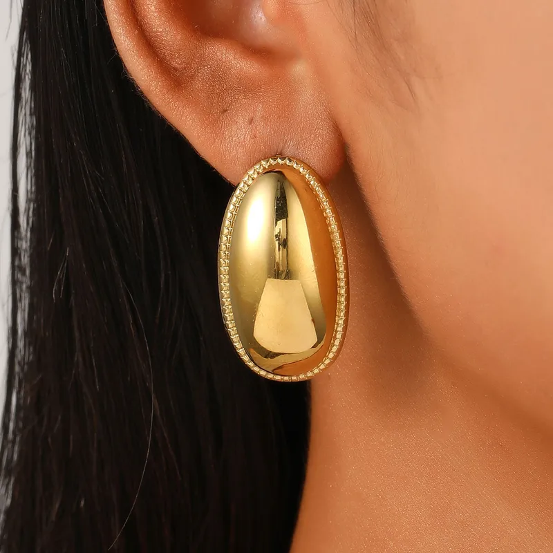 Mirage Oval Studs - Image 2