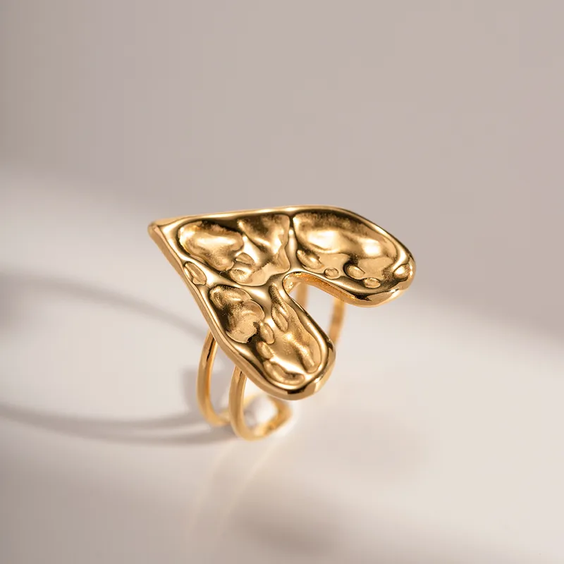 Abstract Textured Ring