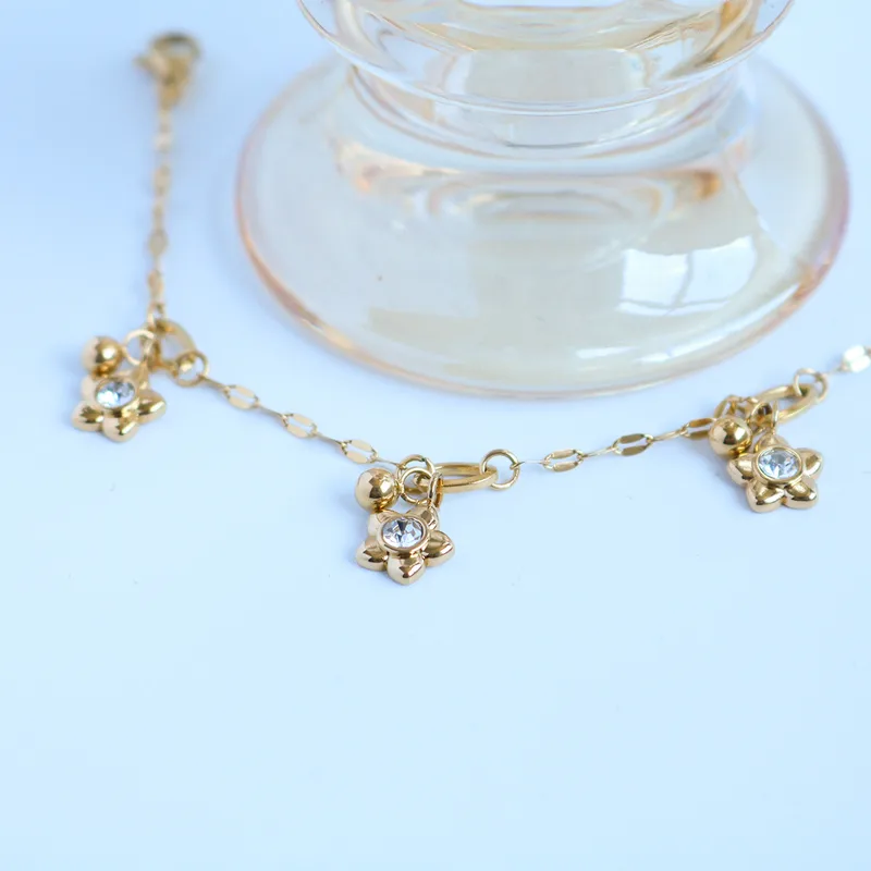 Floral Charm Bracelet - Image 5