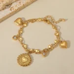 Aurelia Heart Charm Bracelet