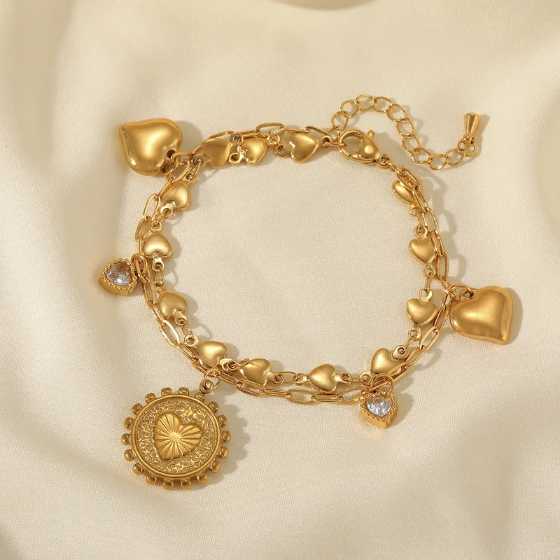 Aurelia Heart Charm Bracelet - Image 2