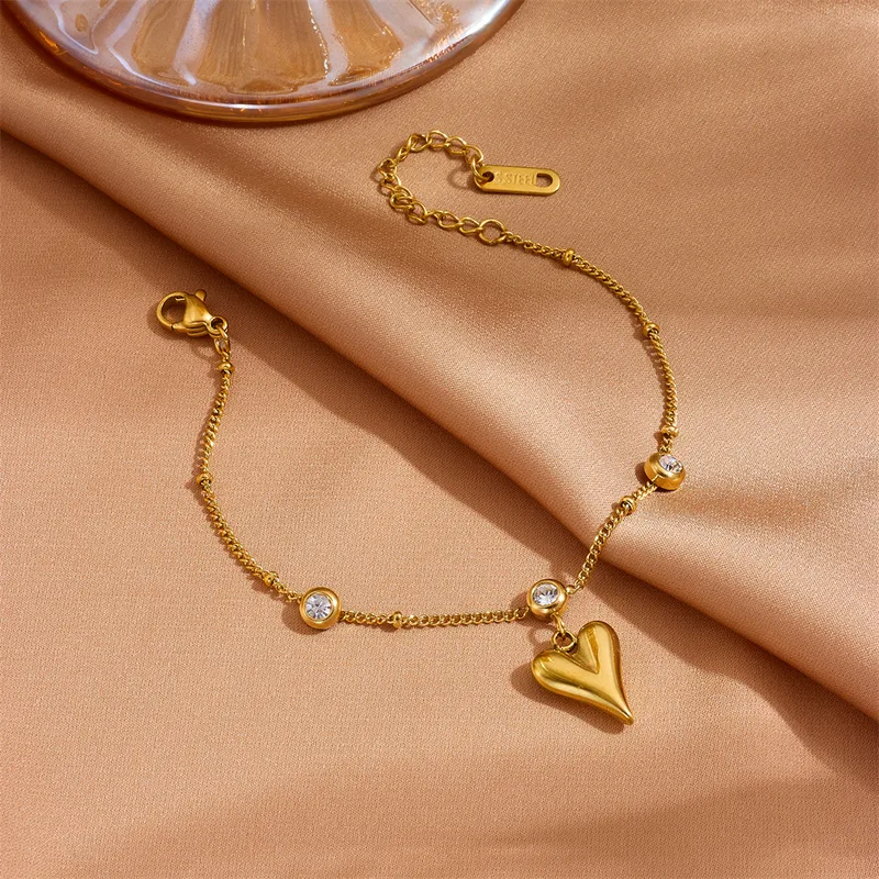 Puffed Heart Necklace - Image 3