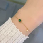 Sterling Silver Emerald bracelet