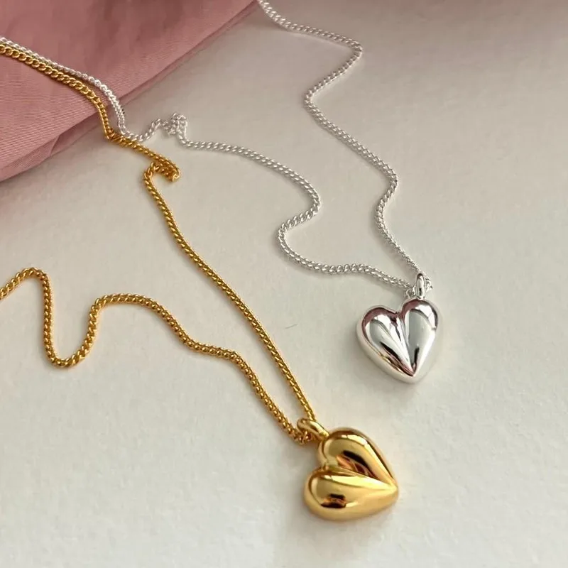 925 silver Heart Pendant Necklace