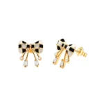 Sterling silver Bow Stud Earrings
