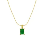 Emerald-Green Pendant Necklace