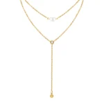 Layered Pearl & Crystal Necklace