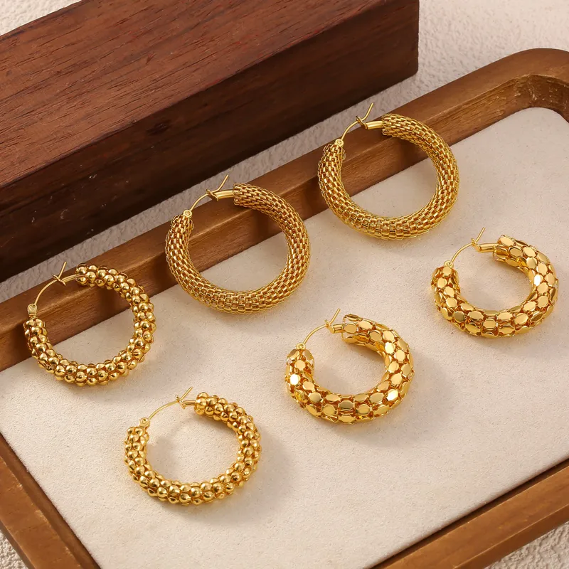 Beaded Hoop Earrings - Image 2