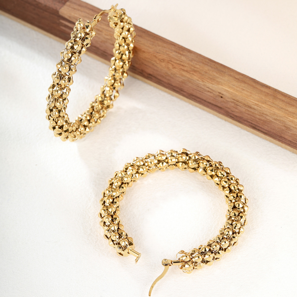 Beaded Hoop Earrings