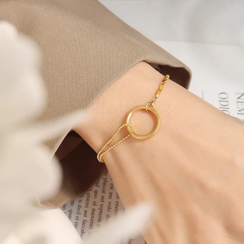 Circle Charm Bracelet - Image 7