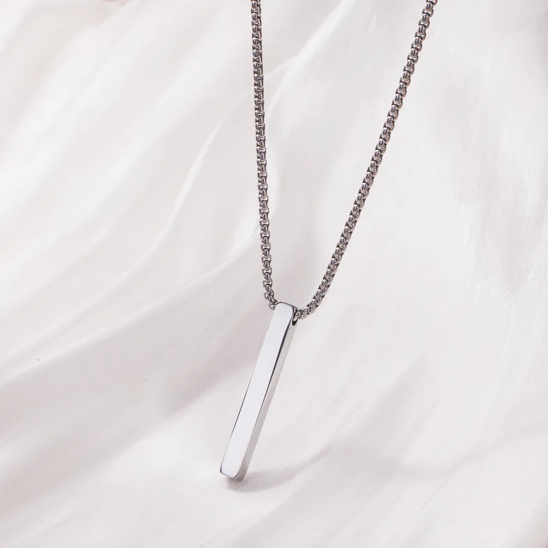 Minimalist Bar Pendant Necklace - Image 10