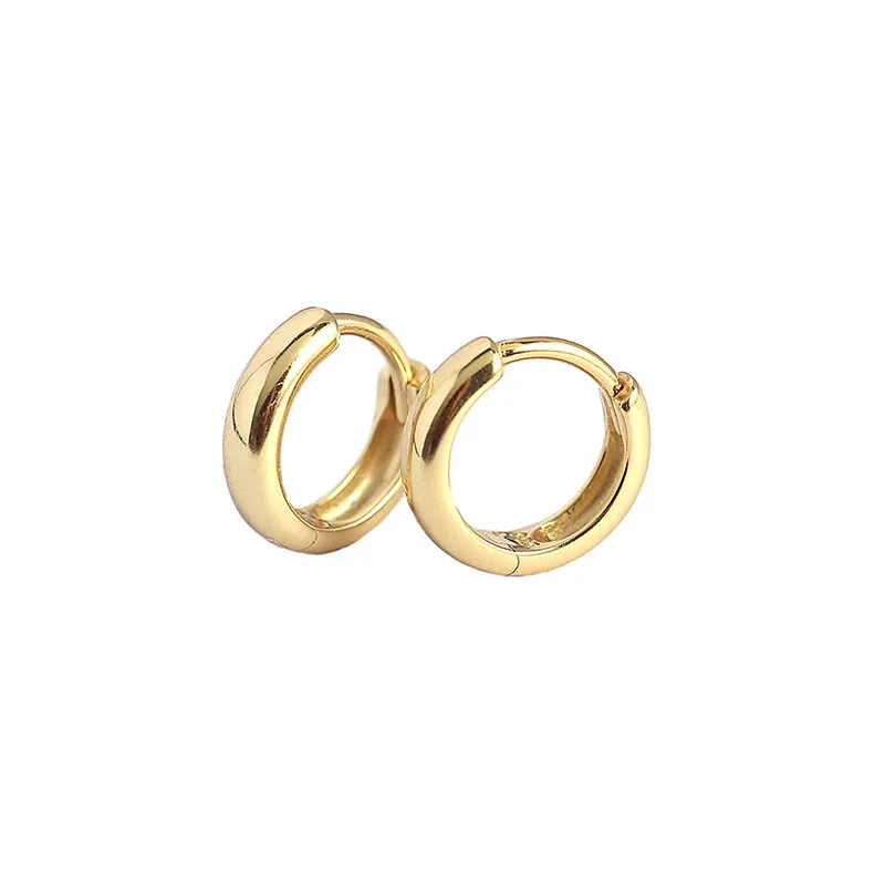 Sterling Silver Mini Huggie Hoop Earrings - Image 6
