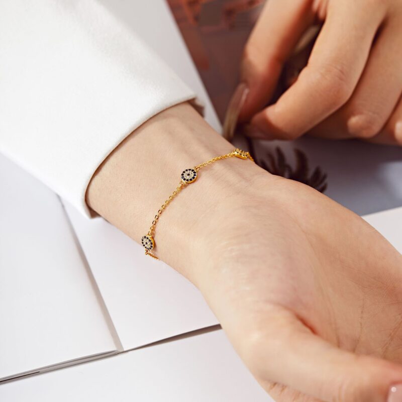 Evil Eye Protection Charm Bracelet - Image 2