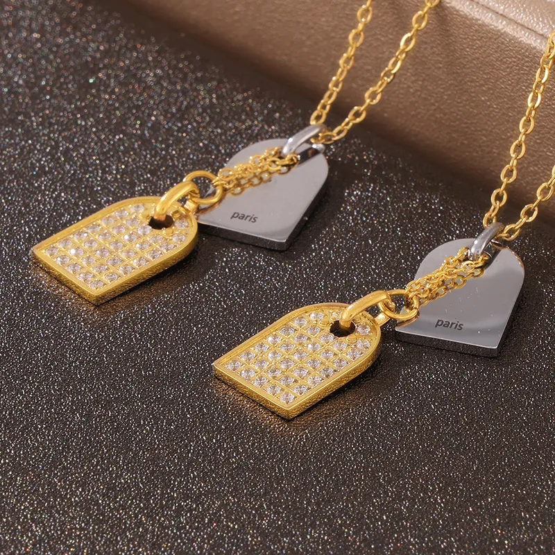 Two-Layer Tag Necklace - Image 5