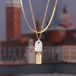 Two-Layer Tag Necklace