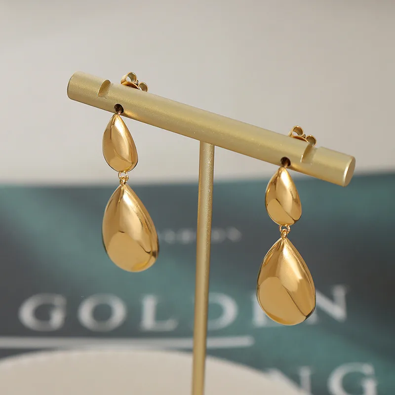 Teardrop Statement Earrings - Image 2