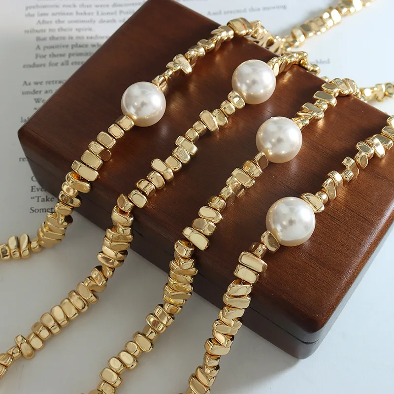 Pebble Choker with Pearl Accent - Image 4