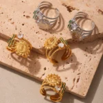 Sun Triple Band Ring