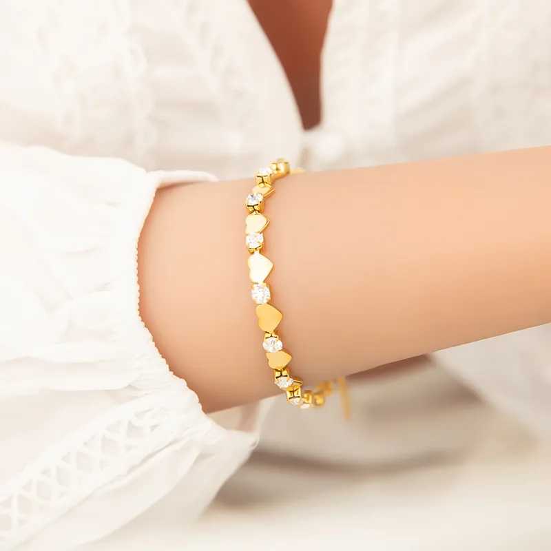 Amoura Heart Tennis Bracelet - Image 2