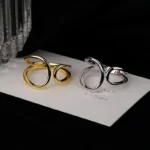 Sterling Silver Open Wave Ring