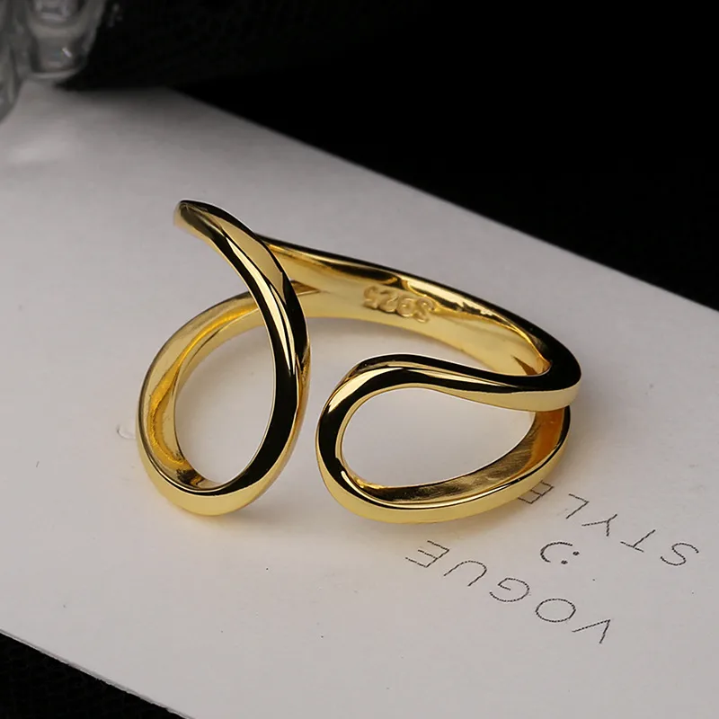Sterling Silver Open Wave Ring - Image 3